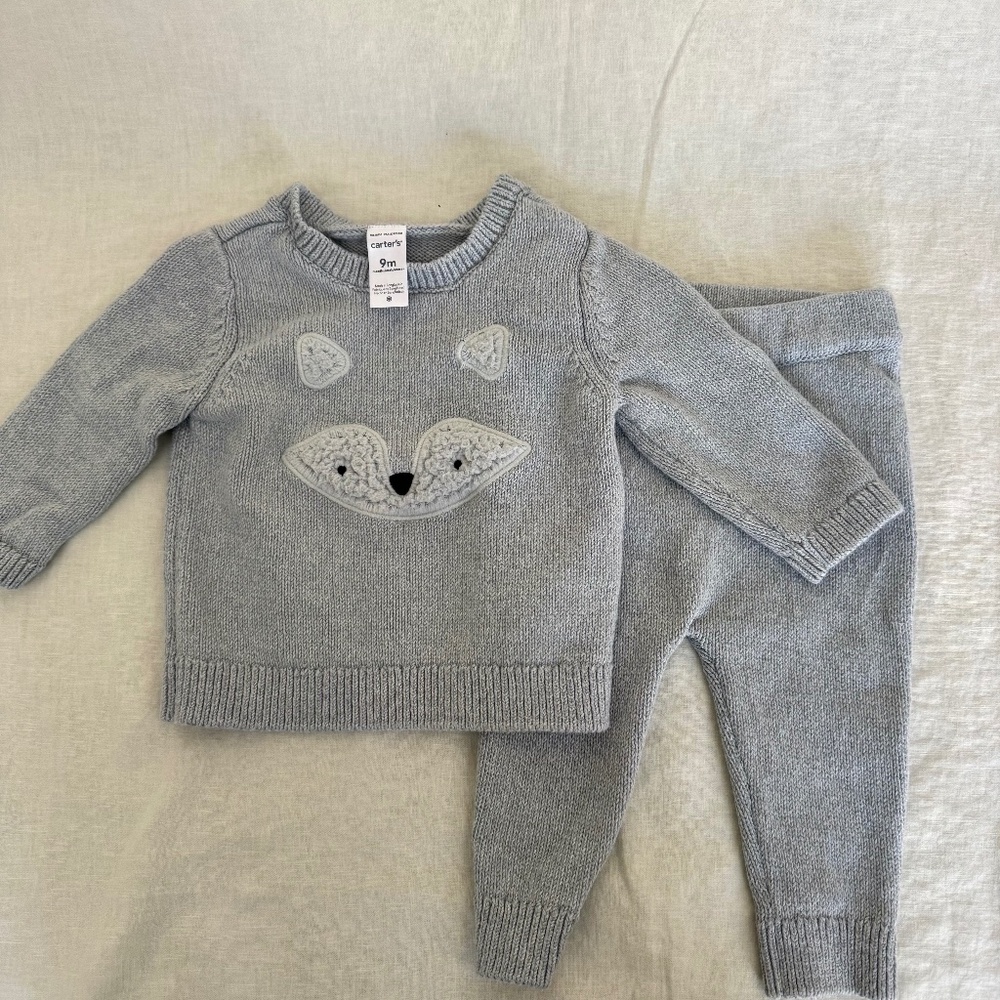 Carter’s Baby 2-Piece Fox Outfit - 9 Months – Pullover & Joggers